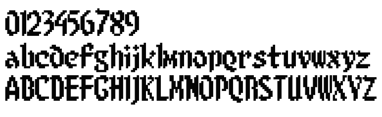 字体预览效果图