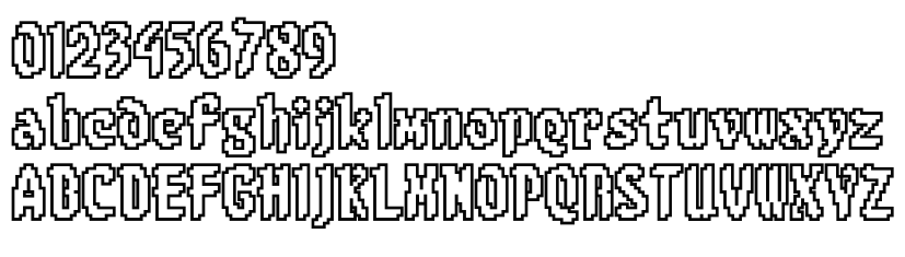 字体预览效果图