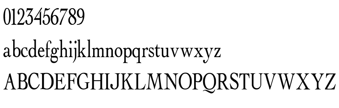字体预览效果图