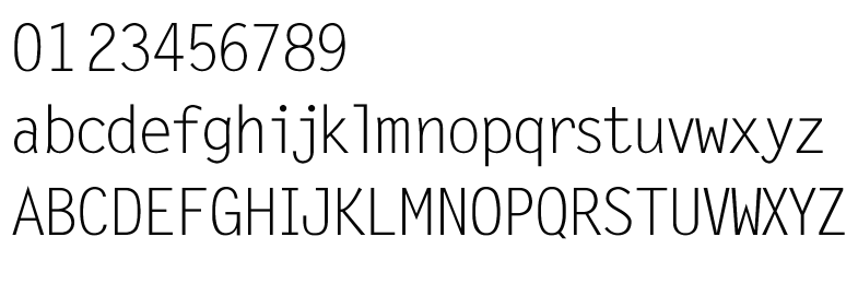 字体预览效果图