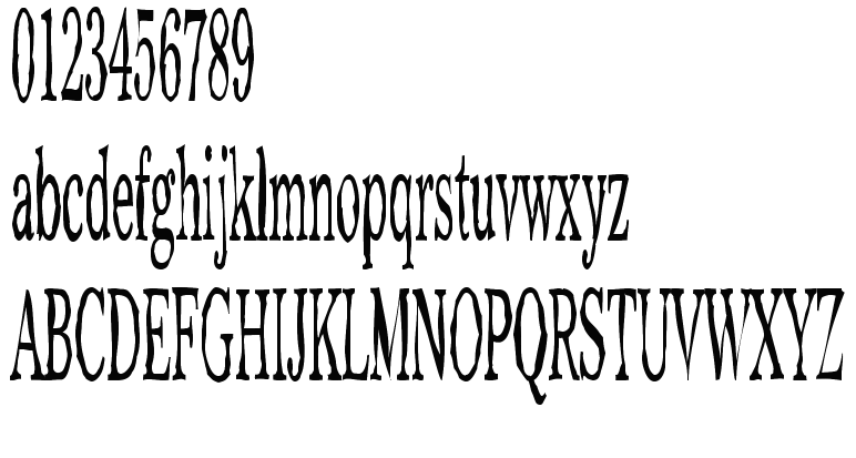 字体预览效果图