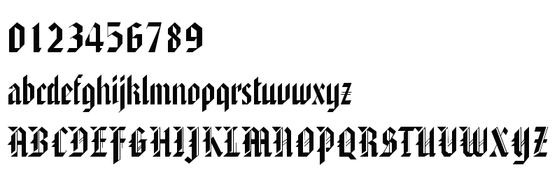 字体预览效果图