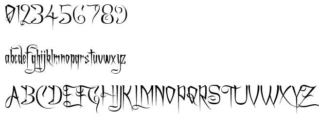 字体预览效果图